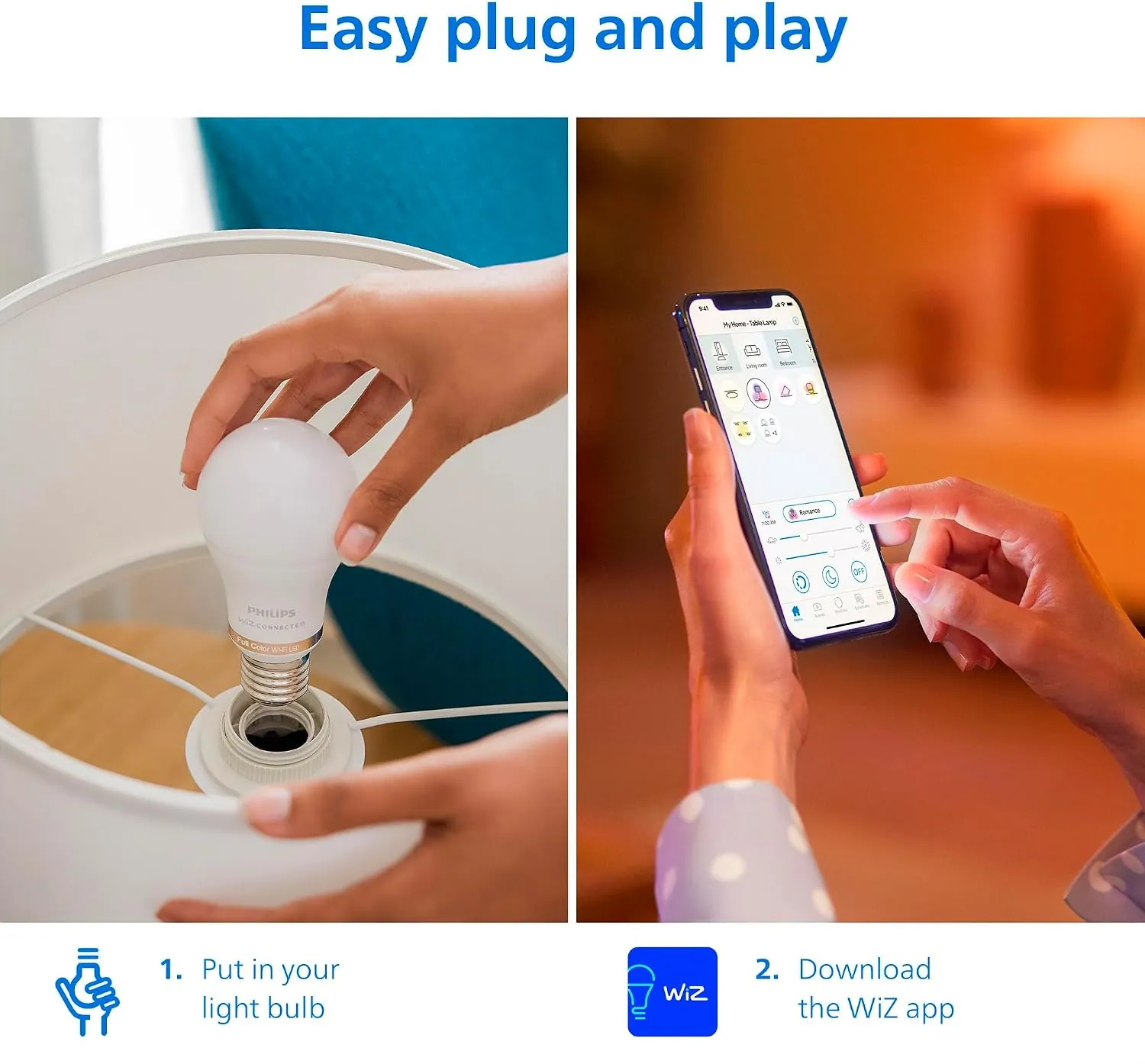 Philips WiZ A19 bulbs