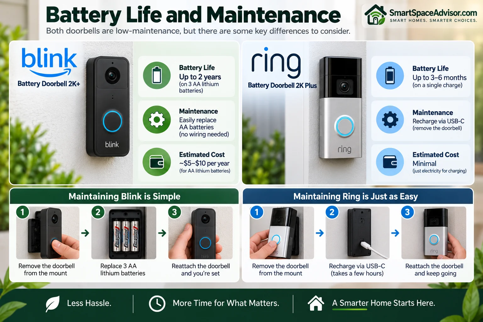 Blink vs Ring Battery Life Compared