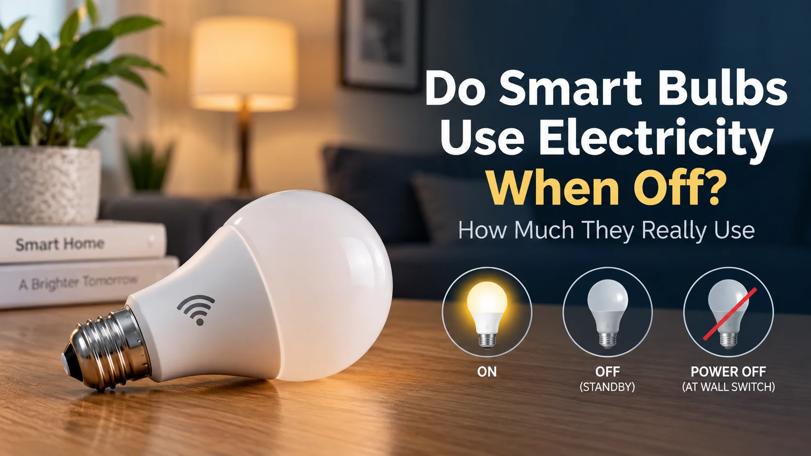 Do Smart Bulbs Use Electricity When Off hero image