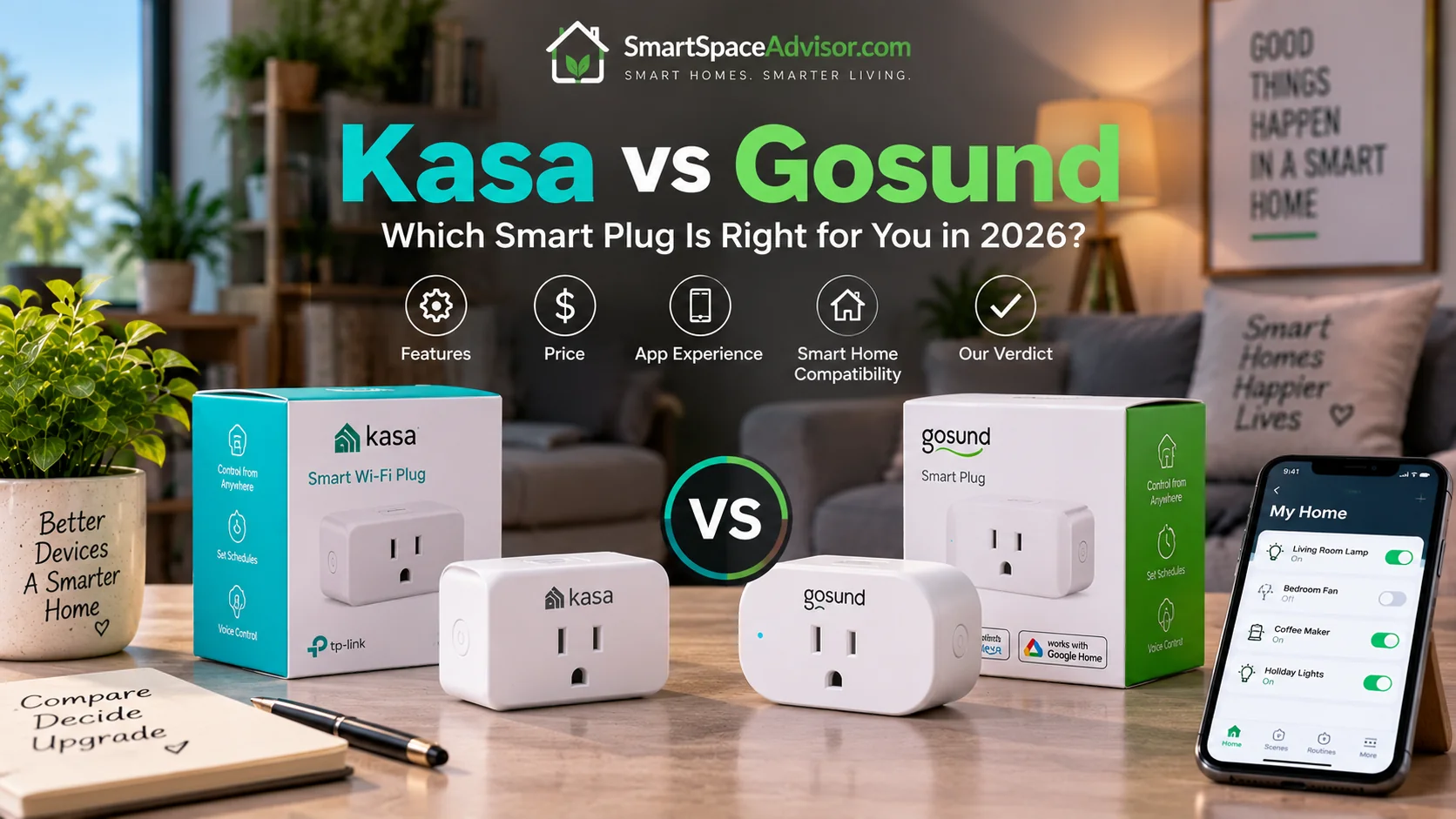 Kasa vs Gosund Smart Plugs