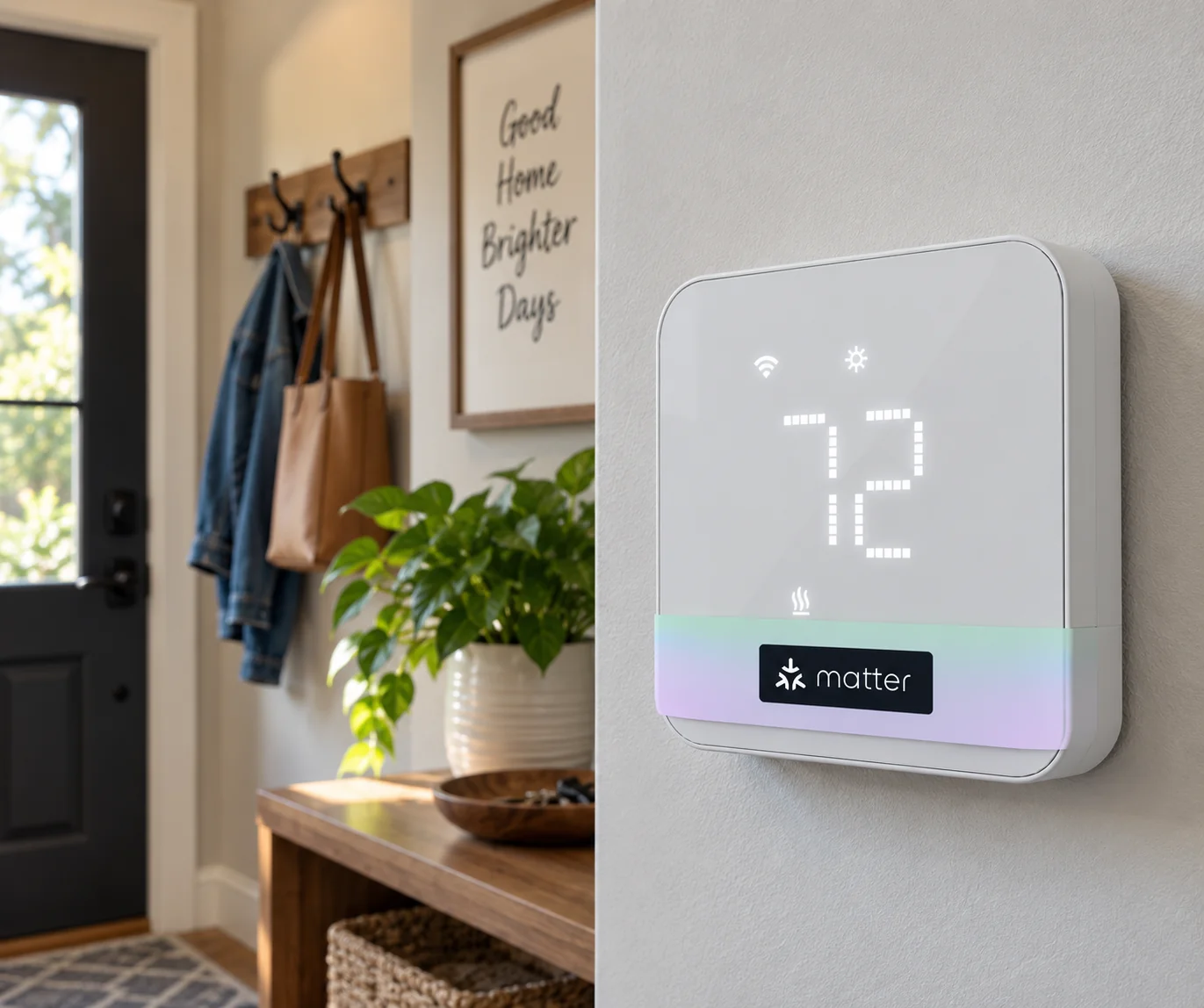 Meross MTS300MA on wall